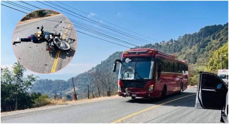 Motociclista muere al chocar con un bus en Ocotepeque