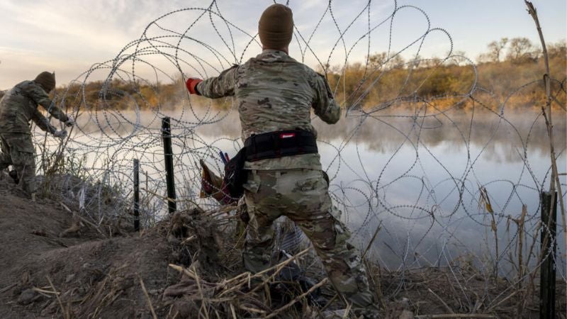 EEUU cortar alambre  frontera México