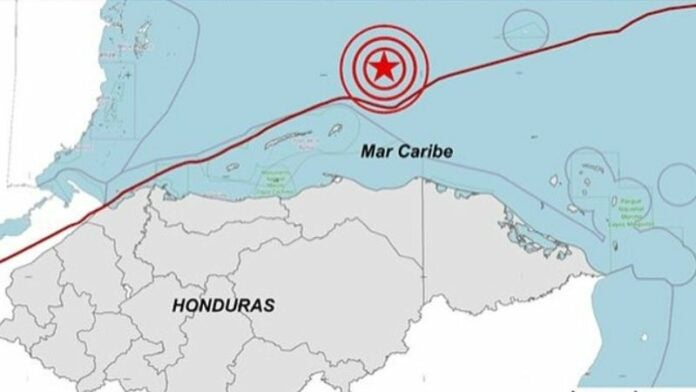 Registran sismo de magnitud 5.3 al noreste de Guanaja