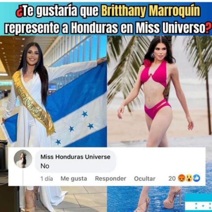 Britthany Marroquín renuncia al Miss Honduras