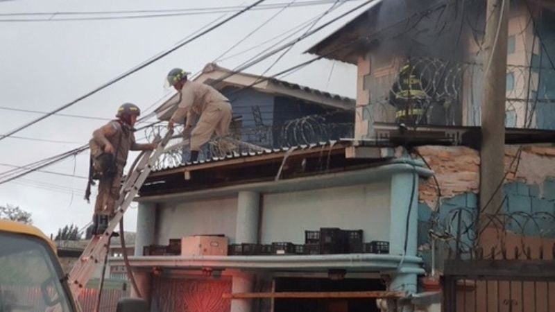 Se incendia vivienda en Ciudad Lempira