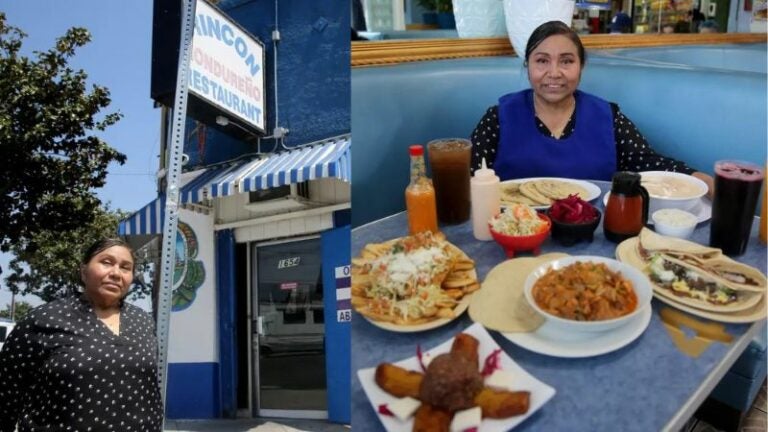 restaurante "Rincón Hondureño" en Los Ángeles