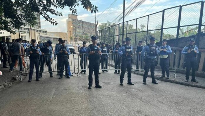 Calles cerradas en el centro de Tegucigalpa