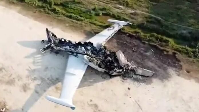 Venezuela destruye avión narco de México