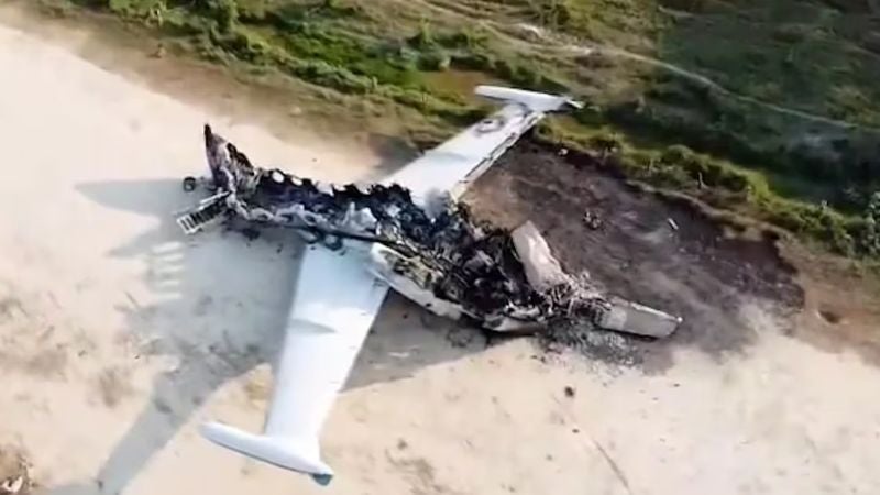 Venezuela destruye avión narco de México