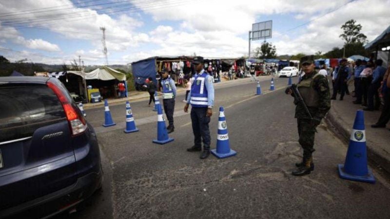 calles cerradas por la virgen de Suyapa