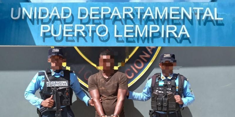 La detención del imputado fue mediante una respuesta inmediata en la ciudad de Puerto Lempira del departamento de Gracias a Dios.