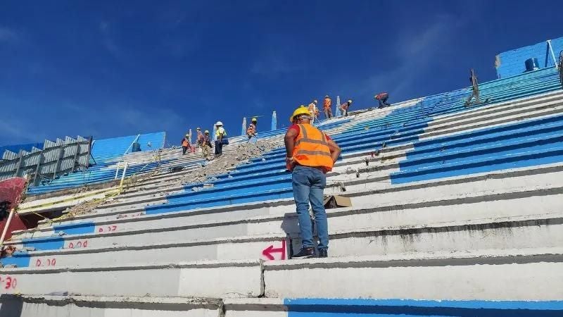 gasto en remodelación de gradería del Estadio Nacional