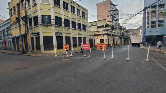 Cierran tramo avenida Cervantes