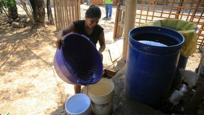 barrio El Chile sin agua