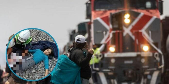 Joven hondureña pierde una pierna tras caer del tren 