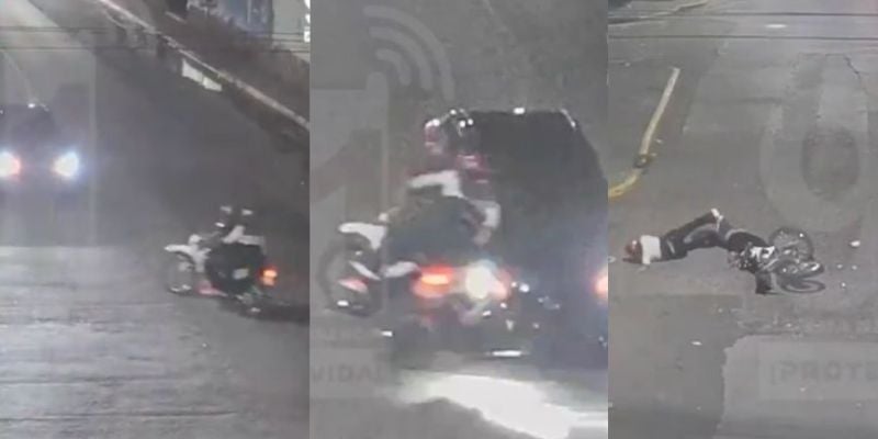Video: Dos personas en una moto salen 