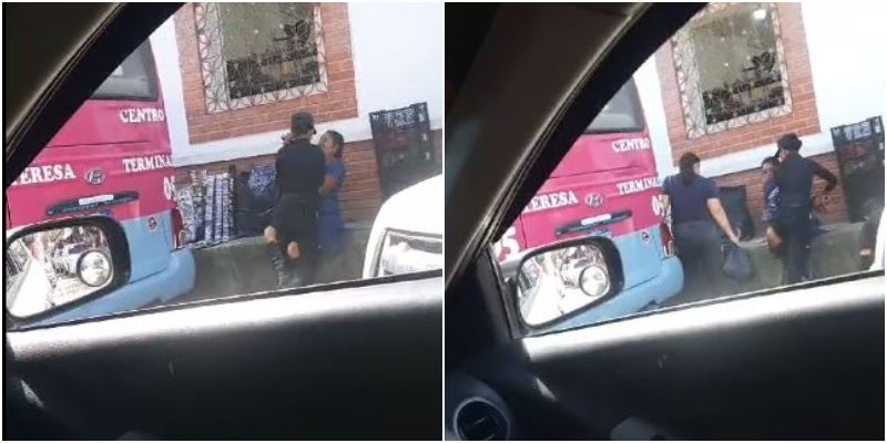 POLICIAS MUNICIPALES AGREDEN A MUJER