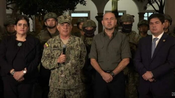 Ejército Ecuador objetivo militar