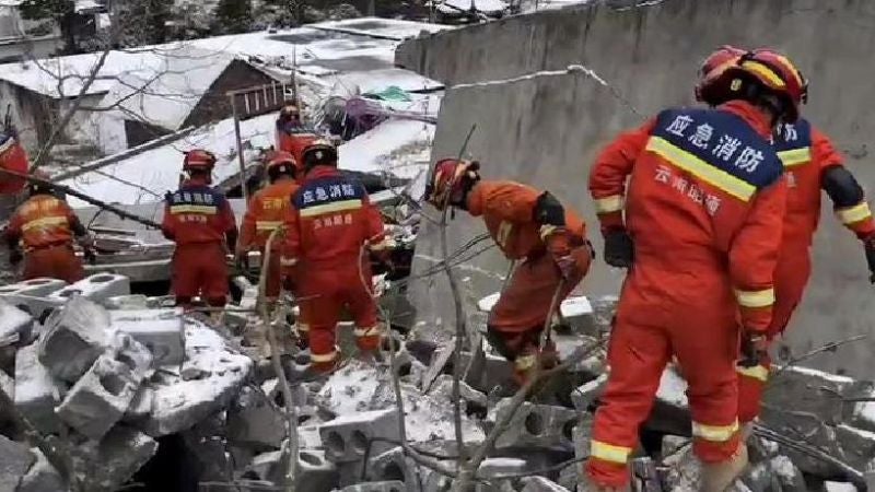 Ocho muertos deslizamiento China
