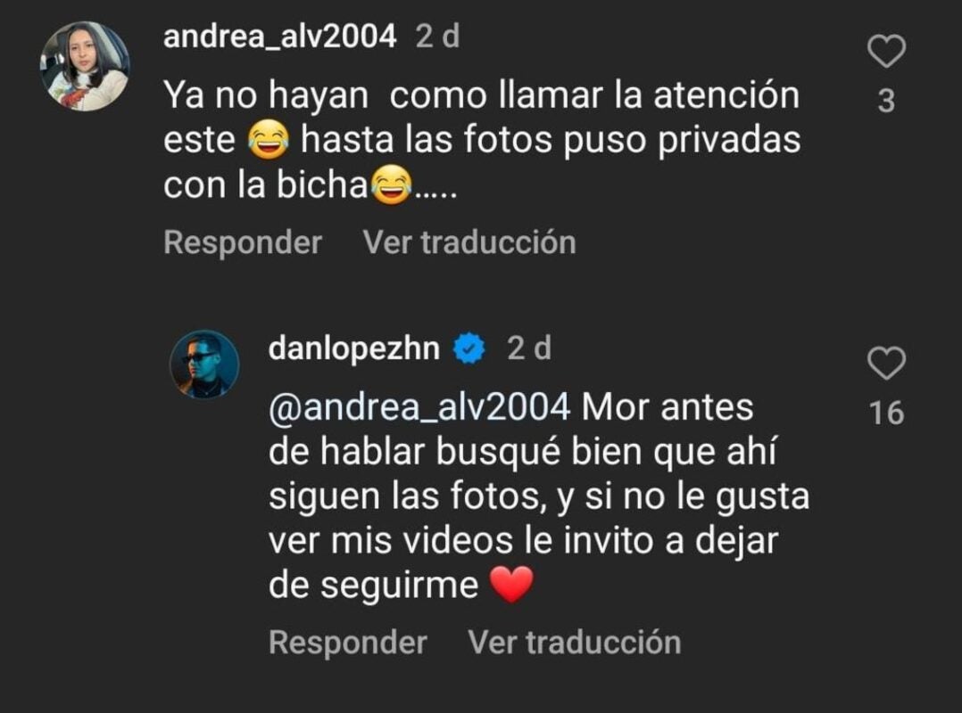 Daniel López causa controversia por supuestamente extrañar a "La Bicha Catracha"