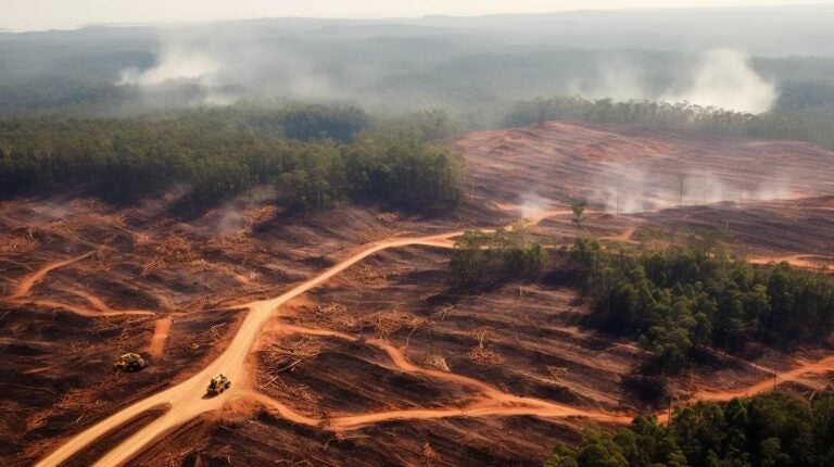 Pérdida de hectáreas de tierra