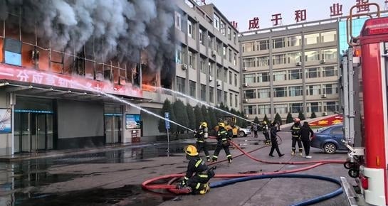 Incendio en China