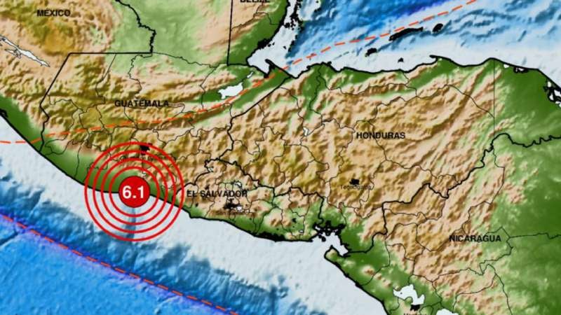 Último sismo en Guatemala