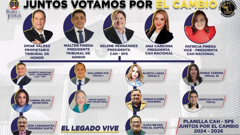 Candidatos se enfrentan hoy en elecciones internas del Colegio de Abogados