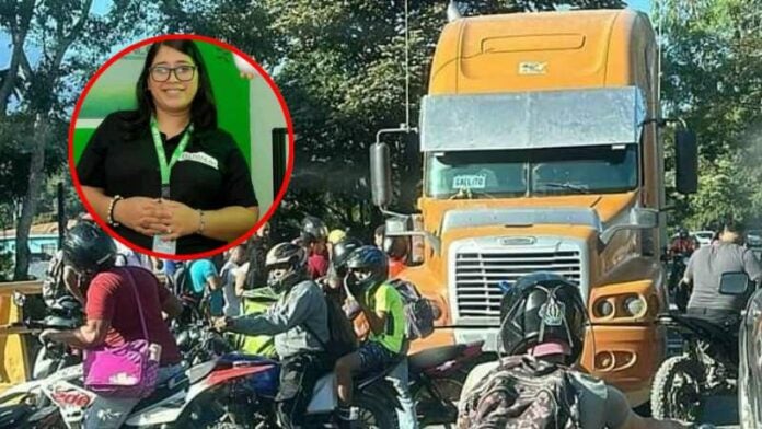 Mujer arrollada por rastra