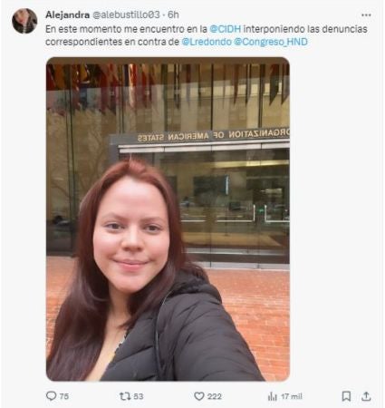 Daniela Bustillo acude ante Corte Interamericana de DDHH contra Redondo