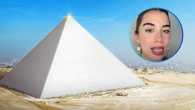 Mujer asegura haber presenciado la construcción de las pirámides de Egipto