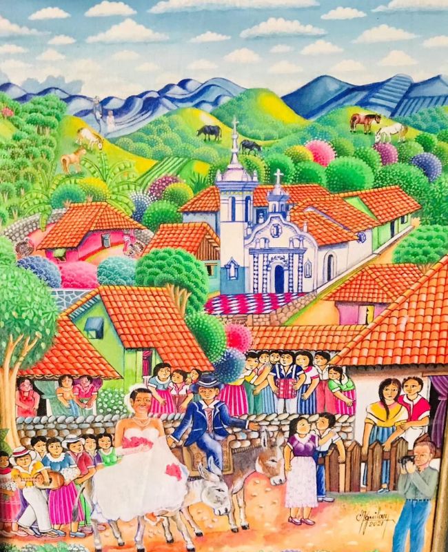 Fidencio Aguilar pintor hondureño