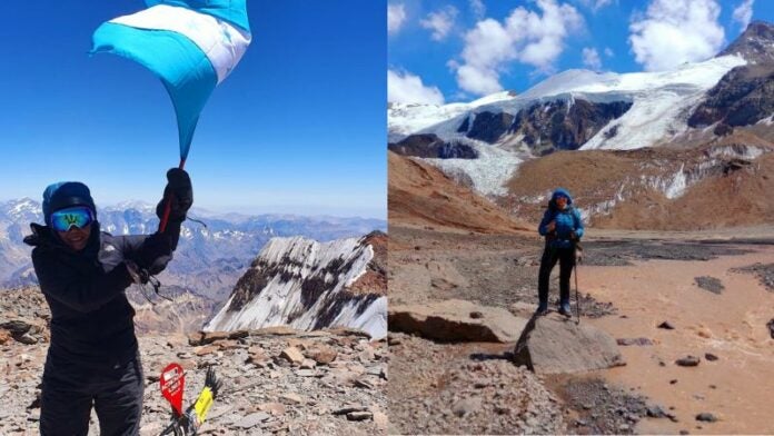 Hondureña Rosibel Cerro Aconcagua