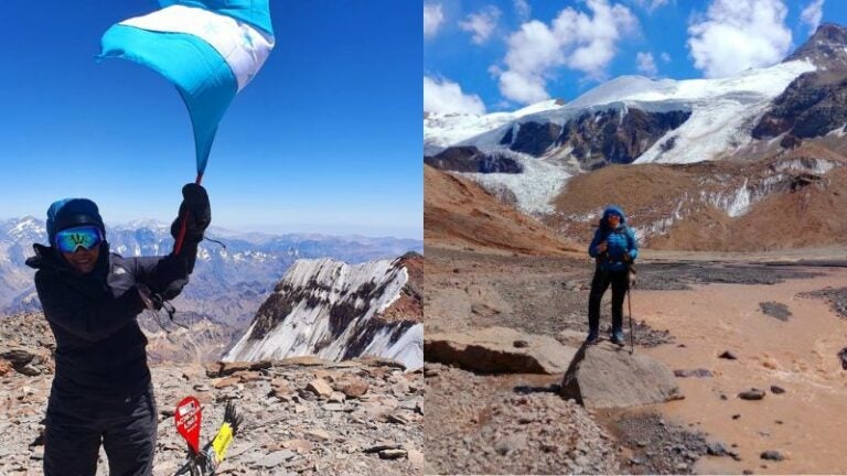 Hondureña Rosibel Cerro Aconcagua