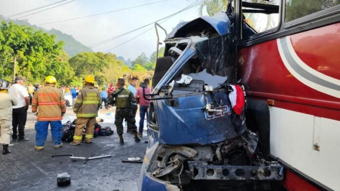 accidente en Copán