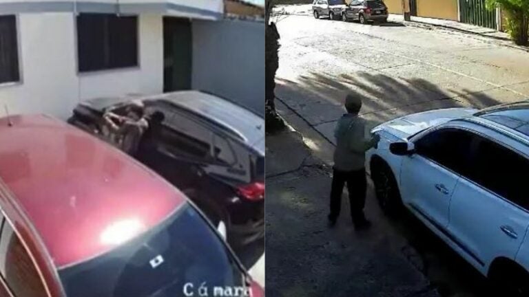 Captan a hombre robando espejos retrovisores en la colonia Palmira de TGU