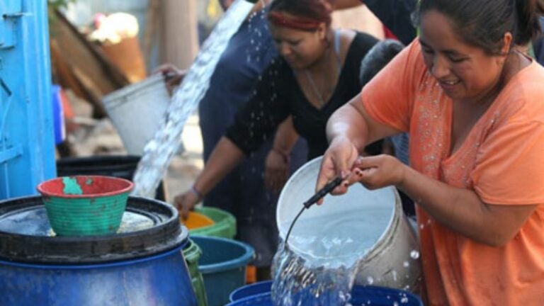 racionamiento de agua en Lempira