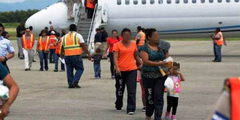 Más de 5,500 hondureños fueron deportados y retornados de diferentes países.