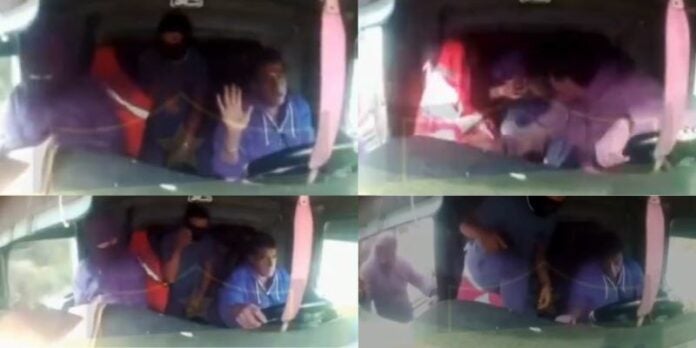 Video| Captan intento de asalto y presunto secuestro de chofer de tráiler