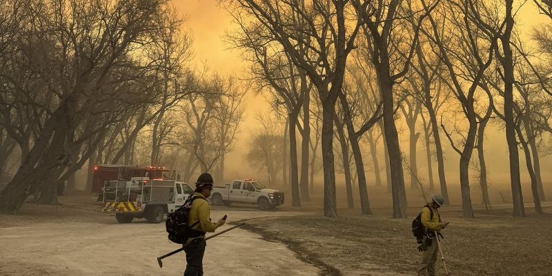 Una treintena de incendios forestales destruyen gran parte de Texas