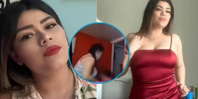 Wendy Tejada lanza a una de sus hijas durante transmisión en vivo