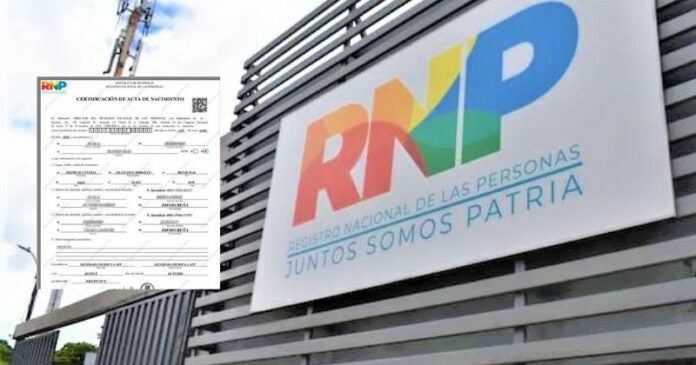 El RNP pone a disposición su servicio de partidas de nacimiento digitales.