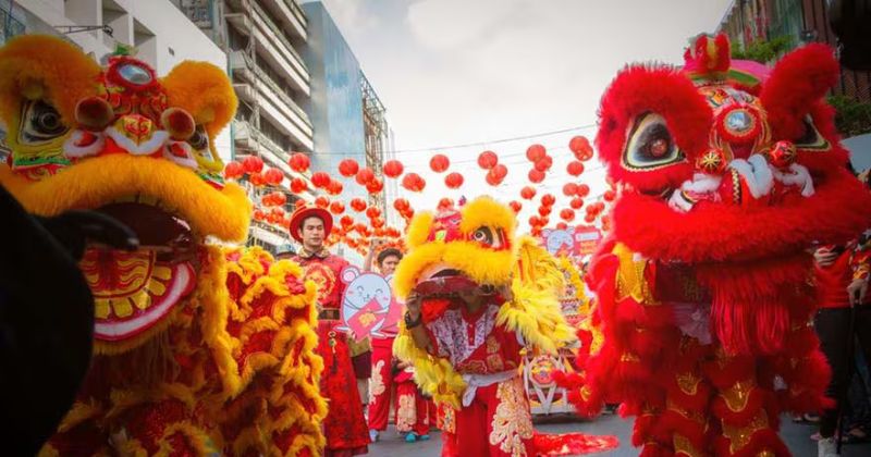 China celebra la entrada al año nuevo, el año del Dragón