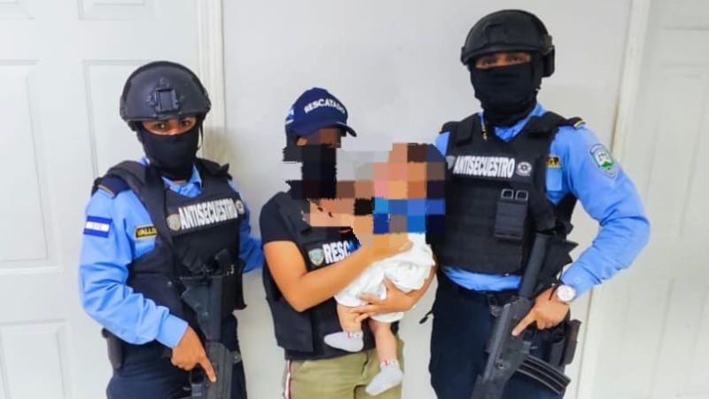 Rescatan menores secuestrados Guaimaca