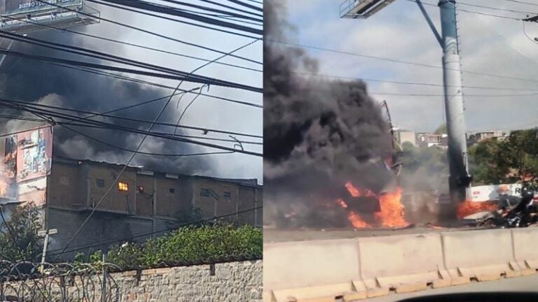 quema de basura provocado incendio