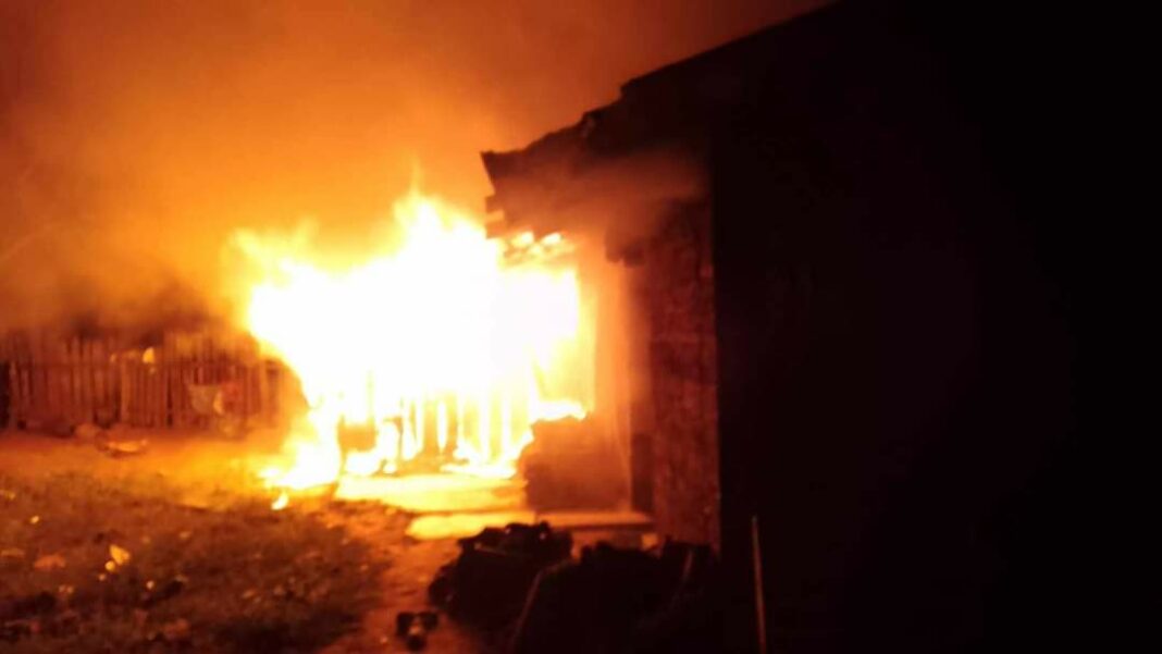 incendio barrio El Calvario de Jocón Yoro