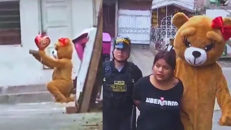 Policía San Valentín oso