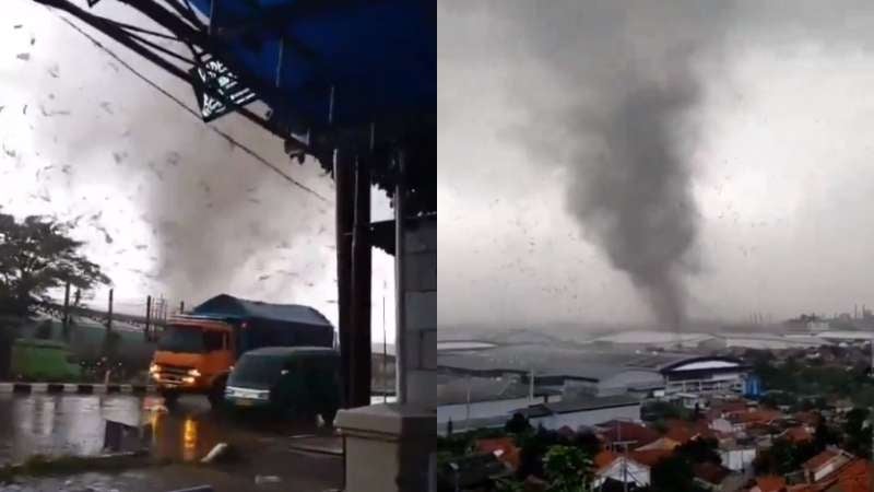 Tornado en Indonesia