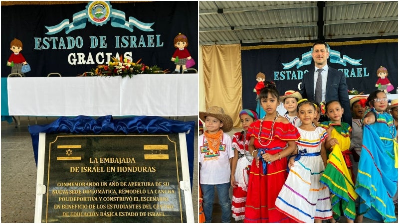 Embajada de Israel remodela escuela