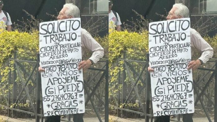 Abuelito busca trabajo en México