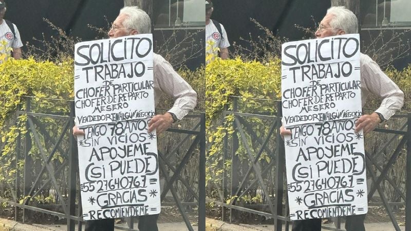 Abuelito busca trabajo en México