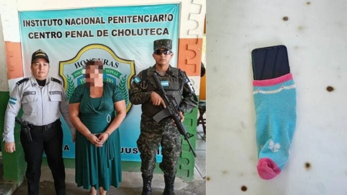 Señora celular penal Choluteca