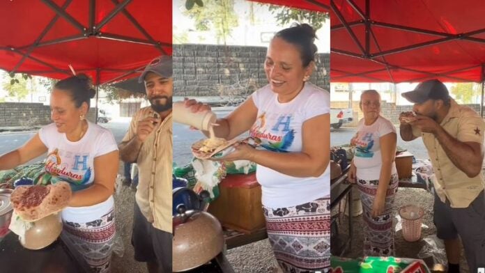 Baleada con azúcar