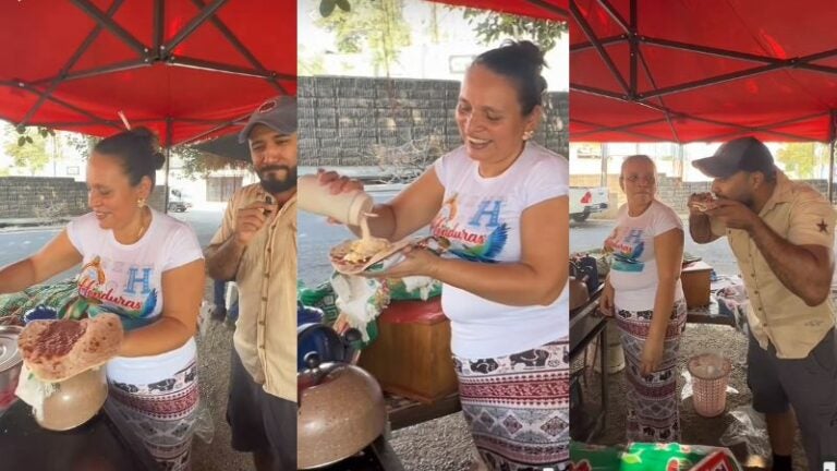 Baleada con azúcar